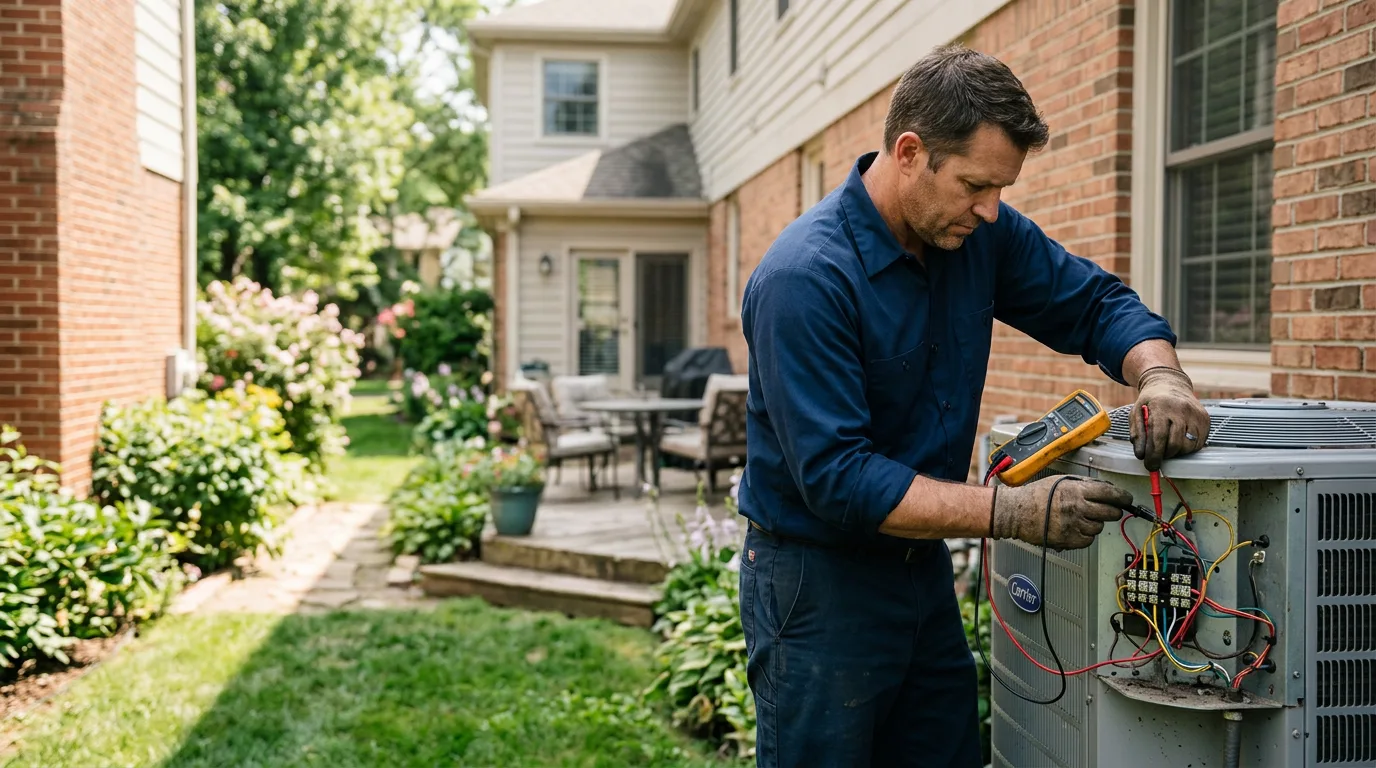 HVAC technician working near Columbiana, OH